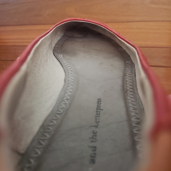 Anthro Pilcro Orange and Red Ballet Flats Size 7.5 - Picture 8 of 10